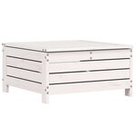vidaXL Repose-pied de jardin blanc 62x63 5x32 cm bois de pin massif