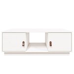 vidaXL Table basse Blanc 100x50x35 cm Bois massif de pin