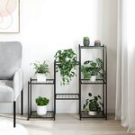 vidaXL Jardinière 83x25x80 cm Noir Fer