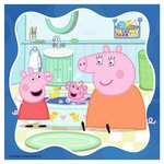 Puzzle 3x49 pieces La famille d abord Peppa Pig