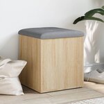 vidaXL Banc de rangement chêne sonoma 42x42x45 cm bois d'ingénierie