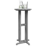 vidaXL Table de bar Gris clair 55 x 55 x 107 cm Polyéthylène