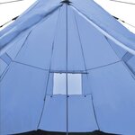 vidaXL Tente pour 4 personnes Bleu