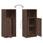vidaXL Buffet avec LED chêne marron 42 5x34x100 cm bois d'ingénierie