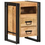 Table de chevet vidaXL 40x40x59 cm en bois de manguier massif