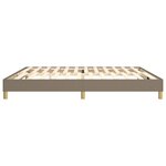 vidaXL Cadre de lit sans matelas taupe 200x200 cm tissu
