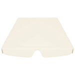 vidaXL Toit de rechange de balançoire crème 150/130x105/70 cm