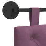 vidaXL Tête de lit suspendue Pourpre Velours