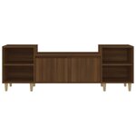 vidaXL Meuble TV Chêne marron 160x35x55 cm Bois d'ingénierie