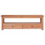 vidaXL Meuble TV 115x30x40 cm Bois d'acajou massif