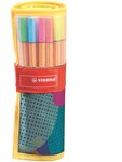 Stylo feutre pointe fine - Point 88 - Rollerset 25 stylos-feutres dont 5 Fluo - Editi... STABILO