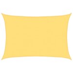 vidaXL Voile d'ombrage 160 g/m² Beige 5x6 m PEHD