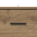 vidaXL Cabinet de chevet avec tiroir chêne artisanal 38 x 38 x 66 cm