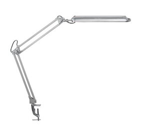 Lampe de bureau LED MAULatlantic sur pince Argent MAUL