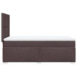 vidaXL Sommier à lattes de lit avec matelas Marron foncé 90x200 cm