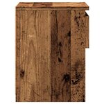 vidaXL Table de chevet vieux bois 40x30x39 cm bois d'ingénierie