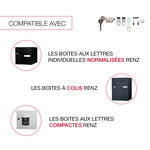 Serrure normalisée la poste pour boite aux lettres