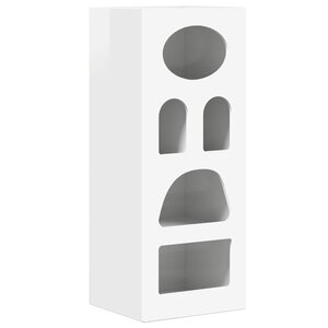 vidaXL Buffet Blanc brillant 40 x 35 x 100 5 cm Bois d'ingénierie