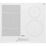 Siemens ex652feb1f - table de cuisson à induction - 4 zones - 7400w - l59 2 x p52 2cm - revêtement verre - blanc
