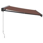 vidaXL Auvent manuel rétractable marron 350x250 cm
