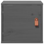 vidaXL Armoire murale Gris 31 5x30x30 cm Bois de pin massif