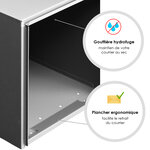 Préface 1 porte gris clair brillant ral 7035b