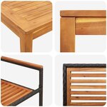 vidaXL Ensemble de salle à manger pour jardin 3 Pièces Noir Poly rotin