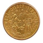 Mini médaille monnaie de paris 2007 - walt disney studios