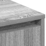 vidaXL Buffet avec LED Gris Sonoma 90x32x75 cm Bois d'ingénierie