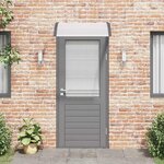 vidaXL Auvent de porte Noir et transparent 100x75 cm Polycarbonate