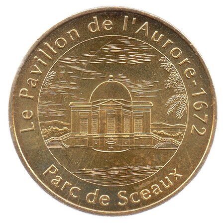Mini médaille monnaie de paris 2008 - pavillon de l’aurore