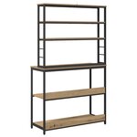 vidaXL Étagère de cuisine Chêne artisanal 100 x 40 x 168 cm