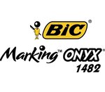 Etui de 4 Marqueurs Permanent MARKING ONYX 1482 Pte Ogive Trait 1,5 mm N/B/R/V BIC