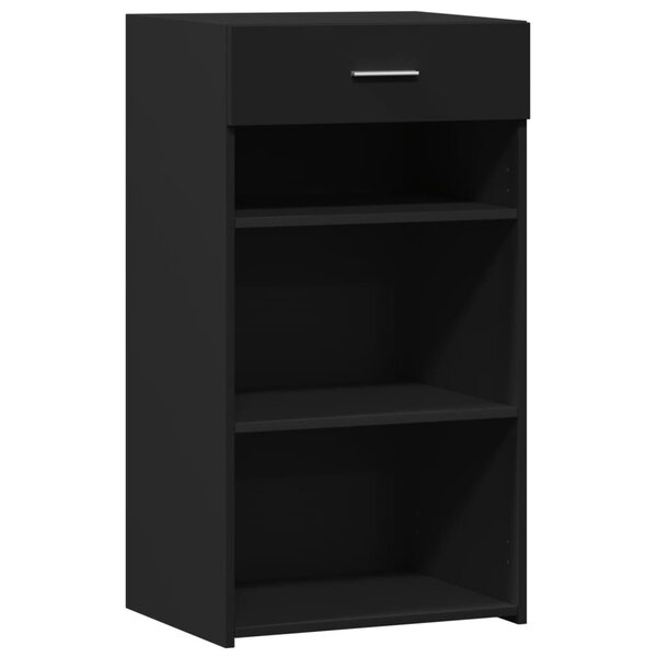 vidaXL Buffet noir 50x42 5x93 cm bois d'ingénierie