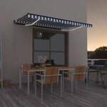 vidaXL Store banne manuel avec LED solaire 4 x 3 5 m