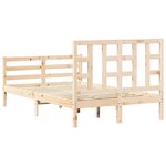 vidaXL Cadre de lit sans matelas 120x200 cm bois massif