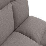 vidaXL Fauteuil de sol ajustable Taupe Tissu
