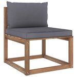 Vidaxl salon palette de jardin 5 pièces et coussins bois de pin imprégné