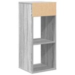 vidaXL Bibliothèque sonoma gris 34x31x80 cm bois d'ingénierie