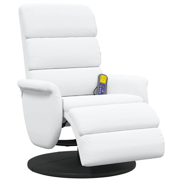 vidaXL Fauteuil inclinable Blanc 98 x 71 x 106 cm PU