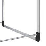 vidaXL Rail de suspension de garde-robe télescopique Argenté