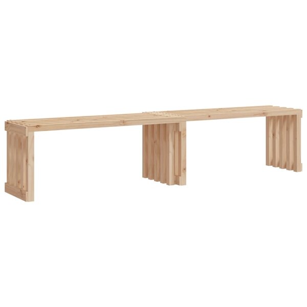 vidaXL Banc de jardin extensible 212 5x40 5x45 cm bois massif de pin