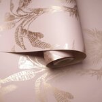DUTCH WALLCOVERINGS Papier peint Arbres tropicaux Rose