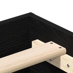 Lit vidaXL 120x190 cm en bois d'ingénierie chêne noir