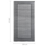 vidaXL Tapis d'extérieur Gris 190x290 cm PP