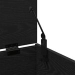 Coffre de rangement vidaXL Noir Chêne 84x42x46 cm en bois d'ingénierie