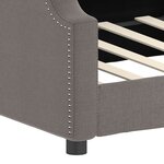 vidaXL Lit de repos taupe 90x200 cm tissu