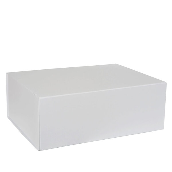 Boîte haute luxe blanc mat à fermeture aimantée 40 cm