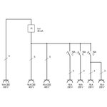 Brennenstuhl boîte de distribution électrique à 6 voies 230 v 16 a