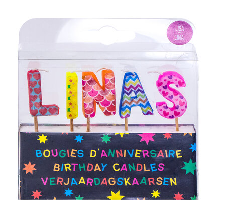 Bougies d'anniversaire lisa et lina